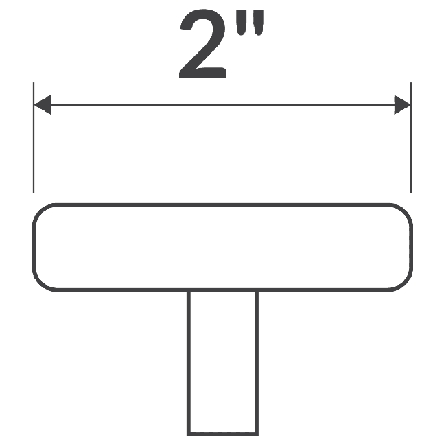 LCLDH-2 Brush Satin Nickel Knob