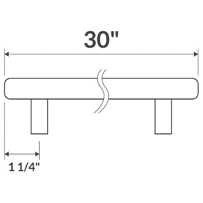 LCLDH-30 Brush Satin Nickel Handle