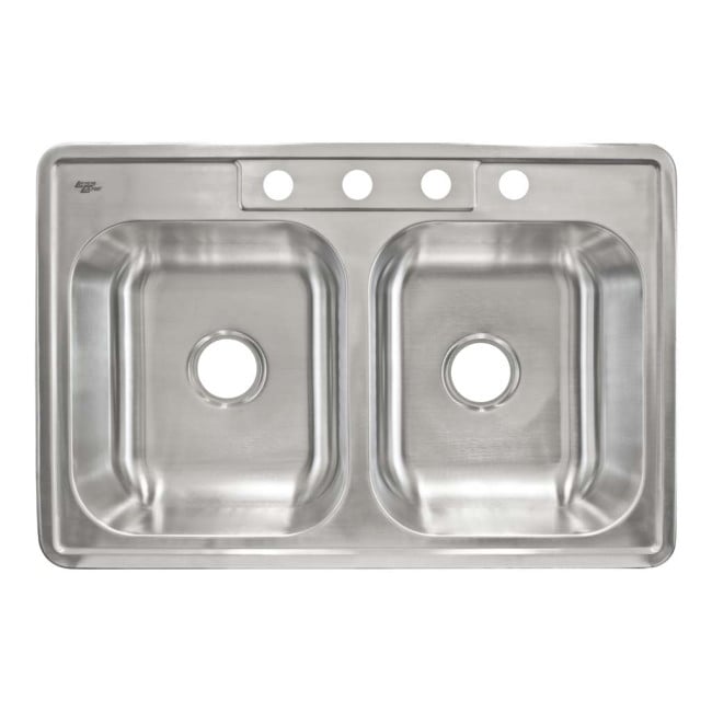 LCLTD64 Top Mount Stainless Steel Double Basin Kitchen Sink
