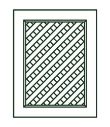 SB33-ND-SP Gramercy White Sink Base Lattice Door (RTA)