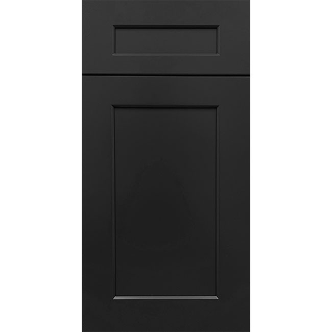 Shaker Black Cabinet Door Sample