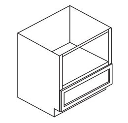 B30MW Nova Light Gray Microwave Base Cabinet (RTA)