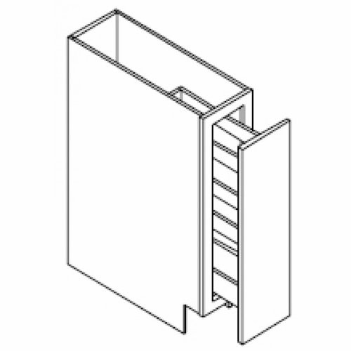 BFP09 Petit Brown Base Pull Out Cabinet