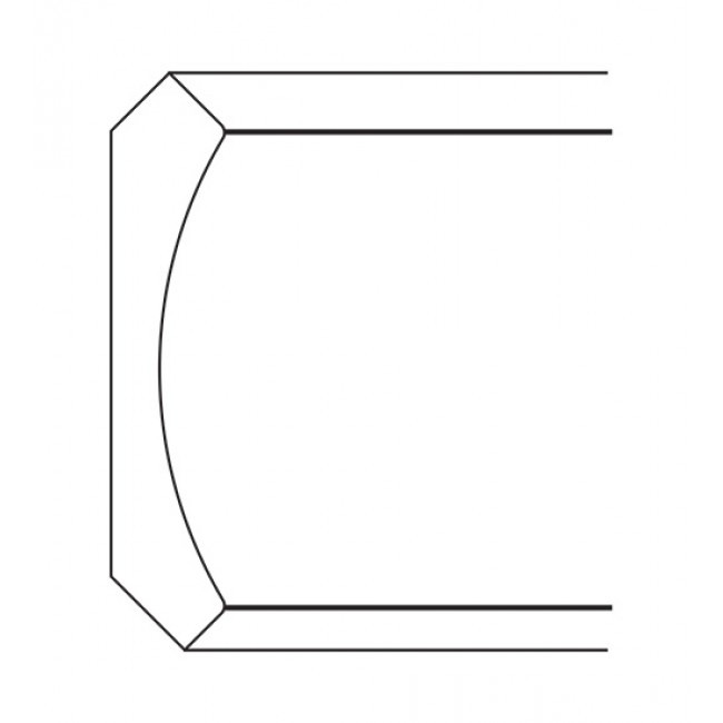 CM96K-4 Lait Gray Crown Molding (RTA)