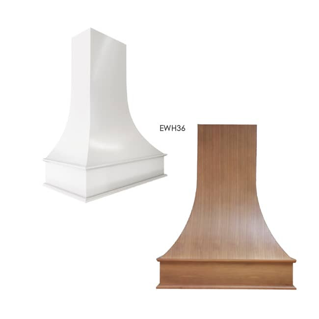 EWH36 Woodland Brown Shaker Wall Range Hood