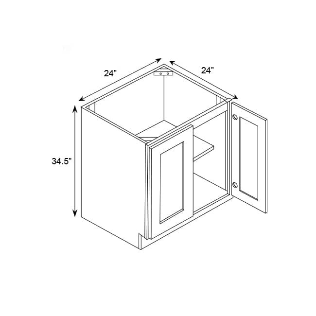 FB24 Petit White Double Door Cabinet