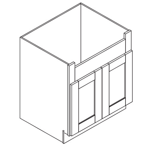 FSB30 Nova Light Gray Farm Sink Base Cabinet