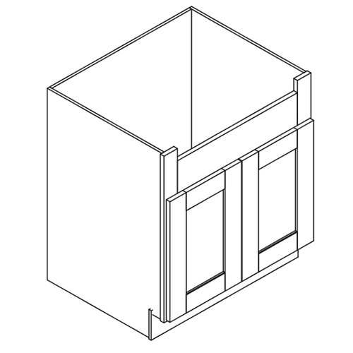 FSB30 Thompson White Farm Sink Base Cabinet