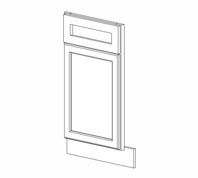 BDCF36K-FL Nova Light Gray Base Diagonal Corner Cabinet (RTA)