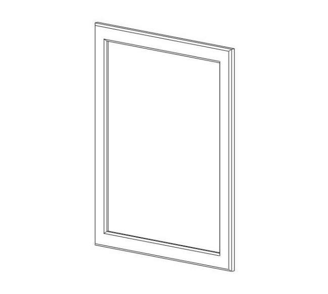 EPB24D Lait Gray Decorative Base End Door (RTA)