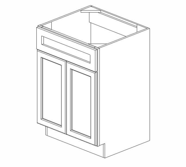 S2421B Townsquare Gray Vanity Sink Base Cabinet