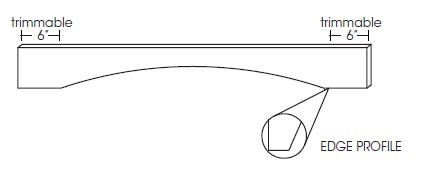 VAL54S Woodland Brown Shaker Country Valance