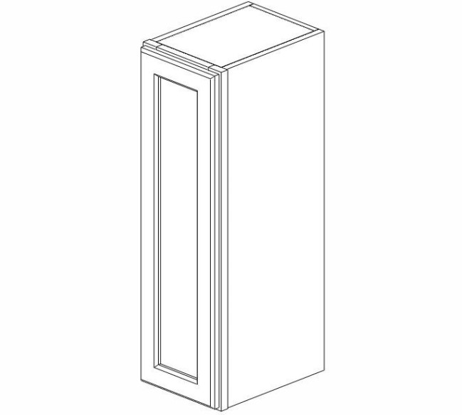 W0942 Nova Light Gray Wall Single Door Cabinet (RTA)