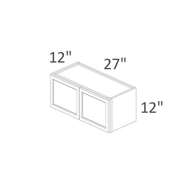 W2712B Homestead Oak Wall Double Door Cabinet (RTA)