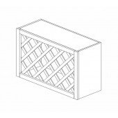 W3018WR Woodland Brown Shaker Wall Specialty Cabinet