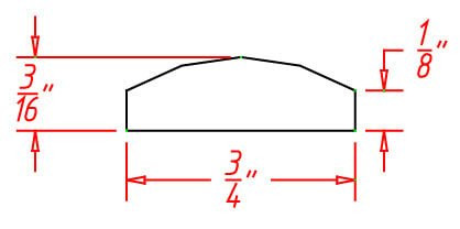 BAM Oxford Toffee Batten Molding (RTA)