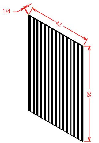 BBFPV4296 Shaker Antique White Finished Bead Board Plywood Panel (RTA)
