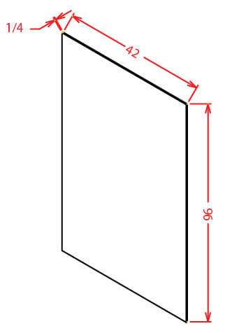 FPV4296 Oxford Toffee Finished Plywood Panel (RTA)