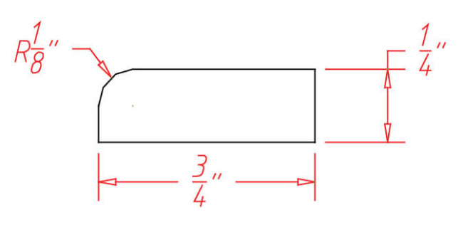 SCR Oxford White Scribe Molding (RTA)