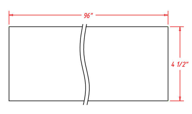 TKC Oxford Sage Toe Kick 8' Plywood (RTA)
