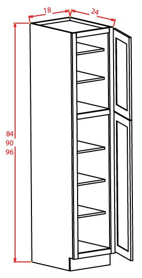 U189024 Oxford Sage Wall Pantry (RTA)