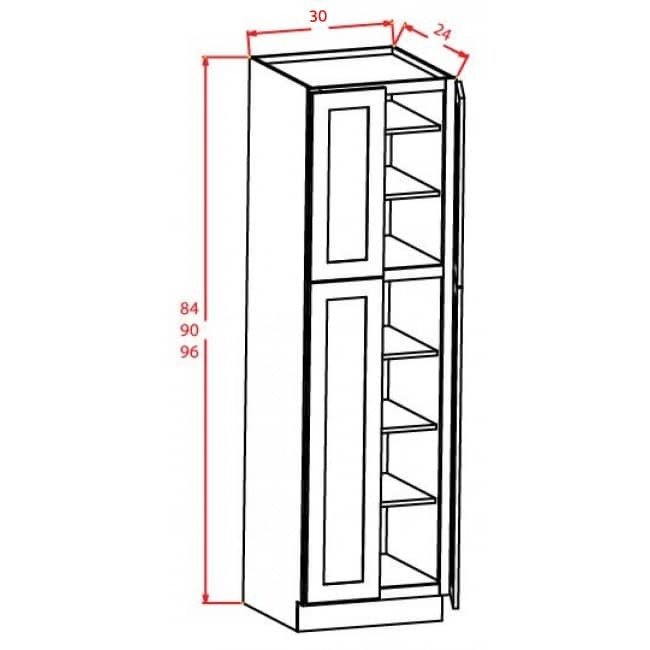 U308424 Oxford Sage Wall Pantry (RTA)