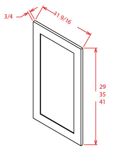 WDEP42 Oxford White Wall Decorative Door Panel (RTA)