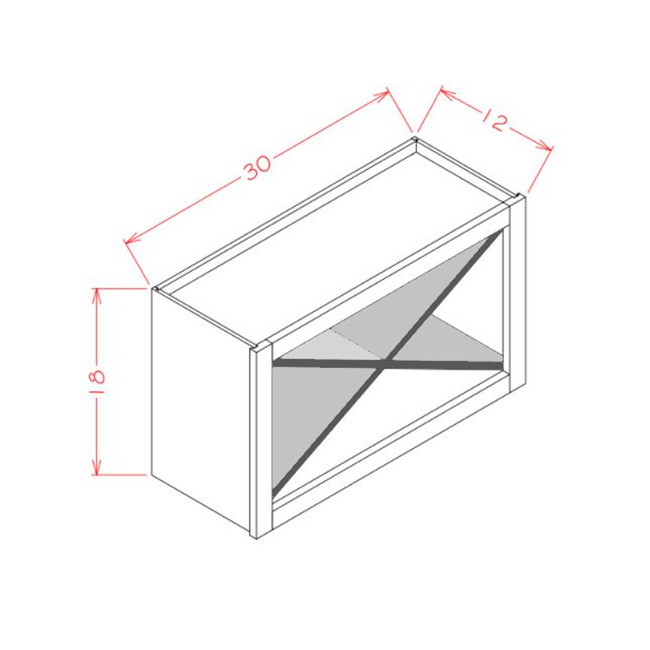 WXR3018 Oxford Sage Wall Wine Rack Cabinet (RTA)