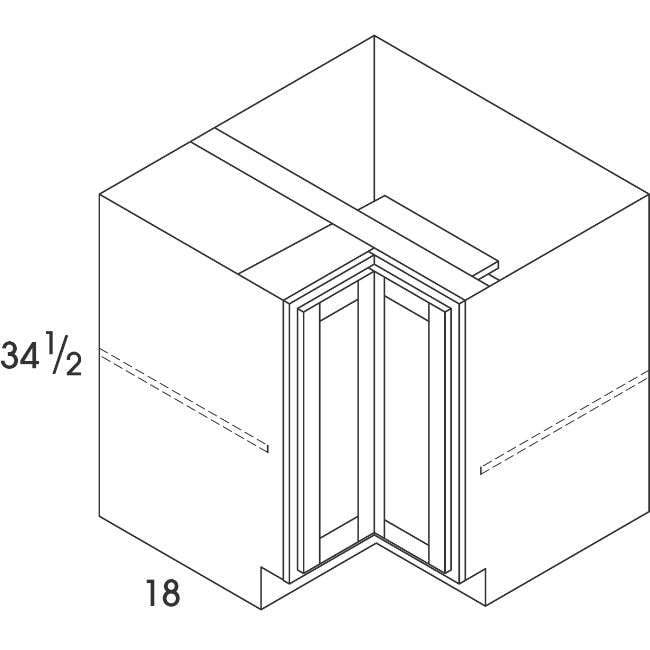 BER36 Madison Pewter Base Easy Reach Cabinet