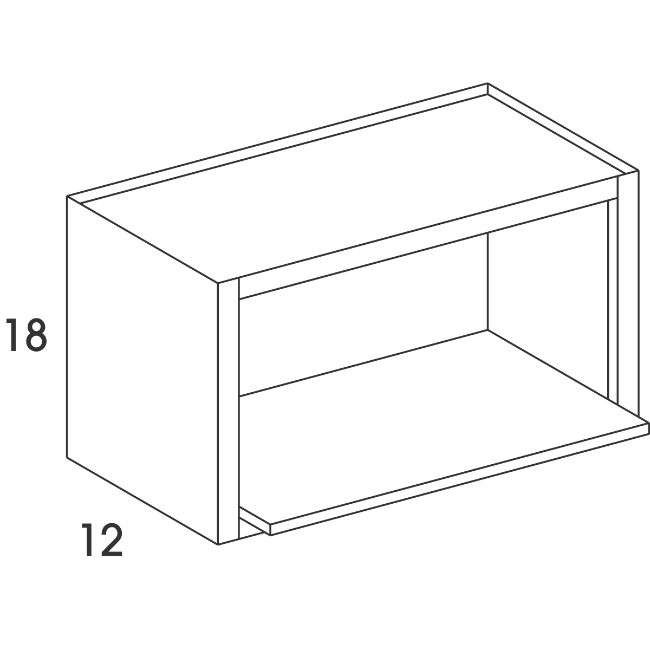 MWC3018 Bowery Pewter Wall Microwave Cabinet
