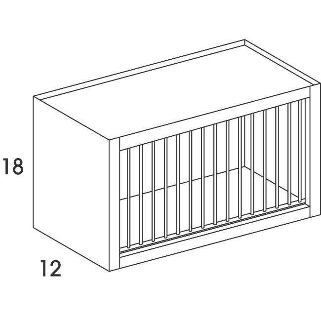 PR30 Bowery Pewter Wall Plate Rack