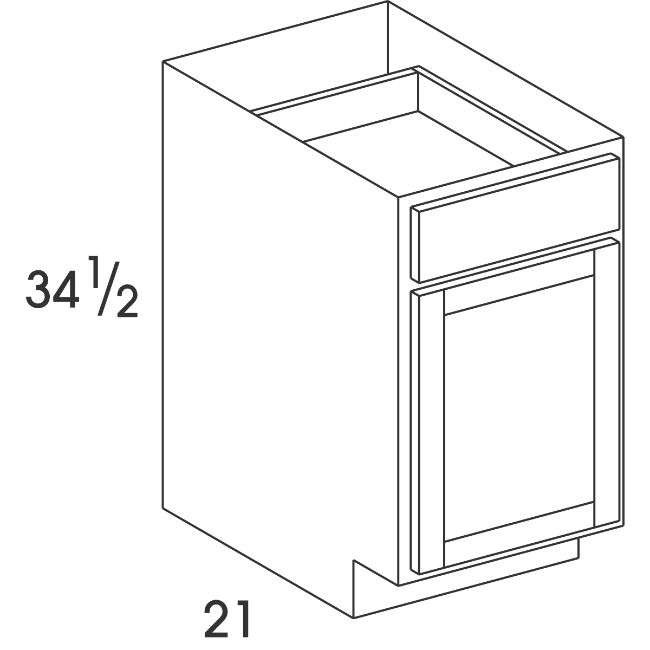 VB12 Broadway Stonybrook Vanity Base Single Door Cabinet