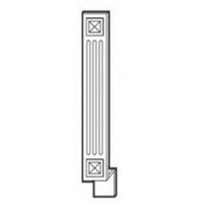 A6BF Gramercy White Decor Molding Base Filler (RTA)