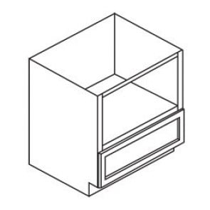 B30MW Gramercy White Microwave Base Cabinet (RTA)