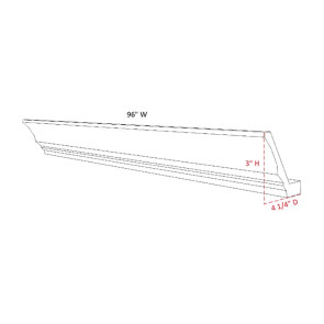 CCM8 Dark Caramel Crown Molding (RTA)