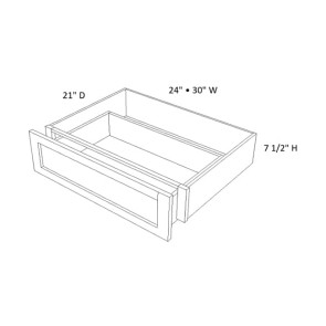 DSK3021 Dark Caramel Base Knee Drawer (RTA)