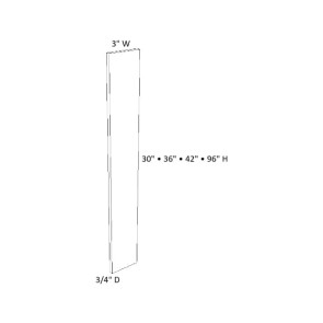 FILLER-3X96 Dark Caramel Tall Filler (RTA)