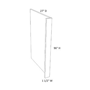RRP27-1-5 Dark Caramel Refrigerator Panel (RTA)