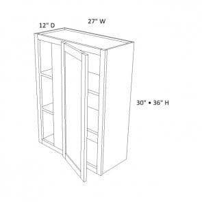 WBC2736 Versa Shaker Wall Blind Corner Cabinet (RTA)