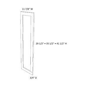 WDD36 Dark Caramel Wall Decorative End Door (RTA)