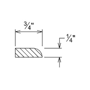 SQSM8 Imperial Blue Square Scribe Molding (RTA)
