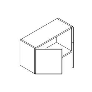 W2418 Maduro Wall Cabinet (Single Door) 24" x 18" (RTA)