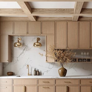 Petit Oak 10 Ft Kitchen Cabinet Set (RTA Preconfigured Bundle)