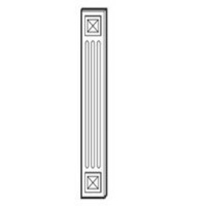 A36WF Townsquare Gray Fluted Wall Filler (RTA)