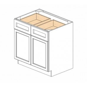 B33B Ice White Shaker Double Door Cabinet (RTA)