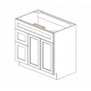 S3621BDL Gramercy White Vanity Combo Cabinet