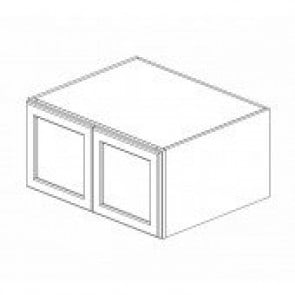 W301824B Ice White Shaker Wall Refrigerator Cabinet