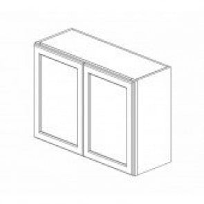 W3324B Ice White Shaker Wall Double Door Cabinet