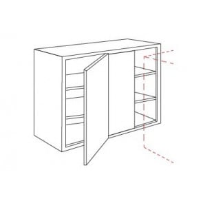 WBLC30/33-3042 Pepper Shaker Wall Blind Corner Cabinet
