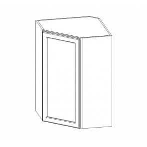 WDC2436 Ice White Shaker Wall Diagonal Corner Cabinet (RTA)